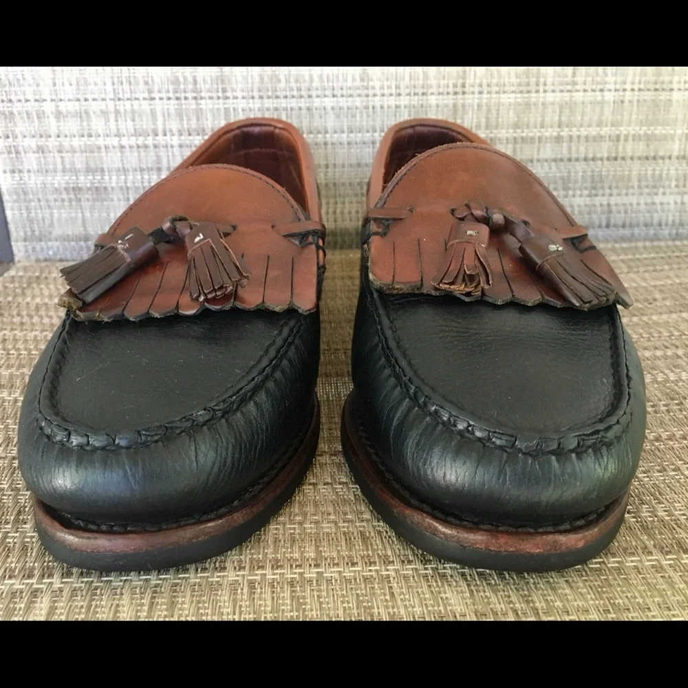 Allen Edmonds Black and Brown Tassel Loafers